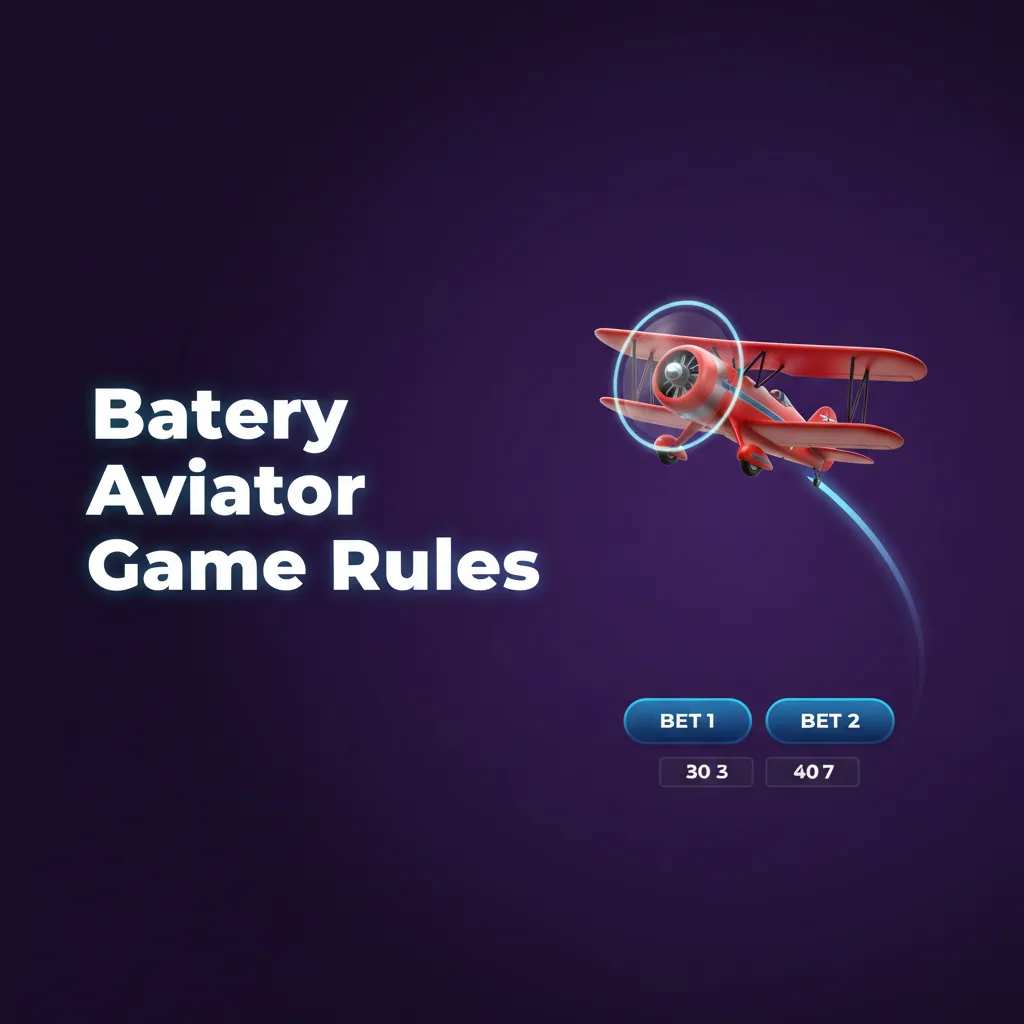 Batery Aviator rules: place 1–2 bets, watch multiplier rise, set auto cash out; cash out before plane flies away. Min ₹10.