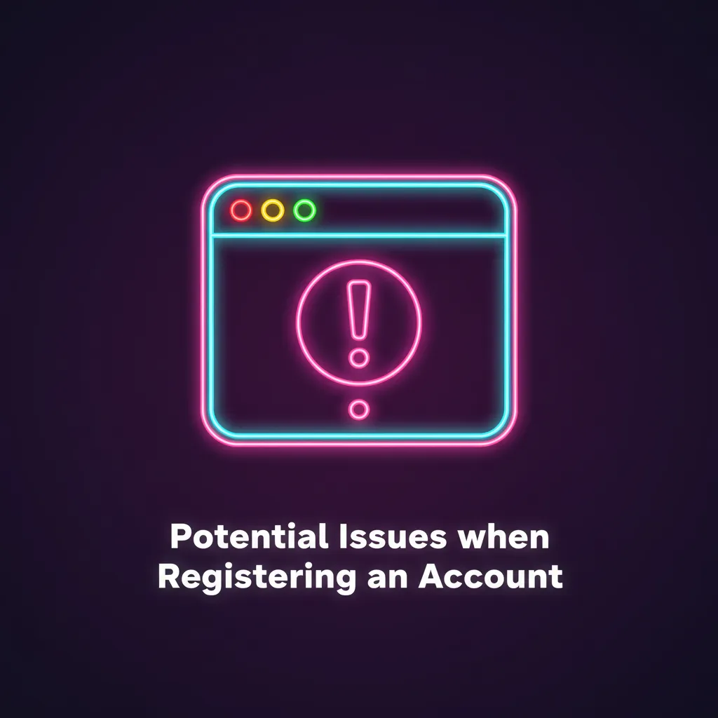 Infographic: Account sign-up issues and fixes—no OTP, ID mismatch, address proof rejected, duplicate, crash; contact support.