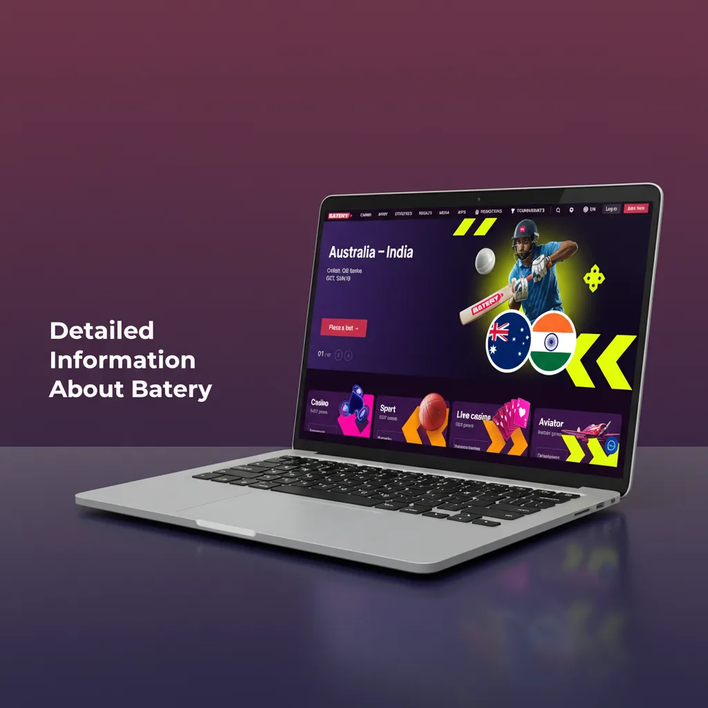 Batery app and website info: live sports odds, secure 2FA, KYC/AML, Android/iOS, English/Hindi, Indian payments.