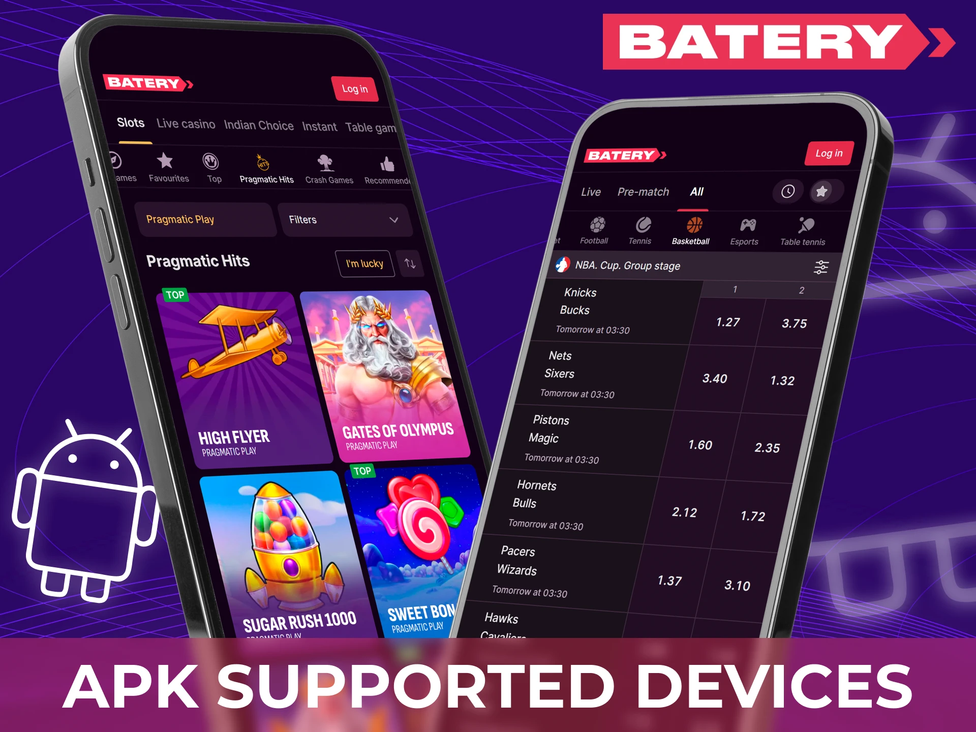 The official Baterybet app works smoothly on most modern Android devices in India.