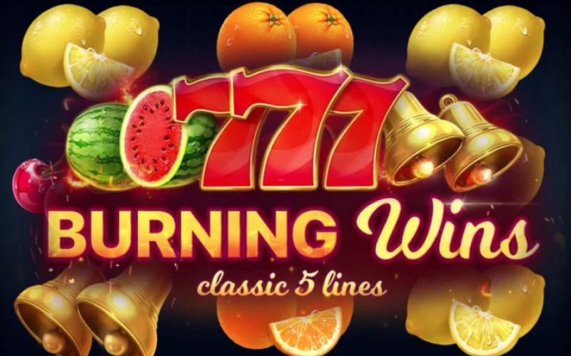 Burning Wins is a classic five-line slot with low volatility that offers frequent wins and straightforward gameplay.