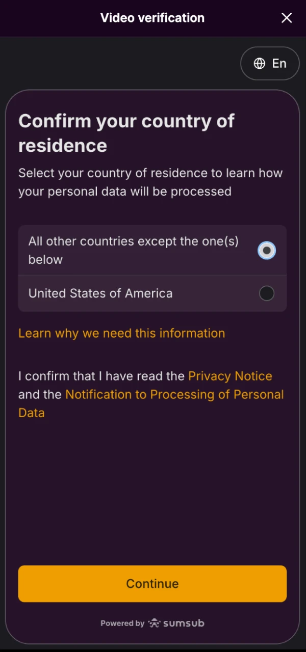 Submit an address proof for your Batery verification as required.